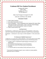 2018-2019 New Student Information