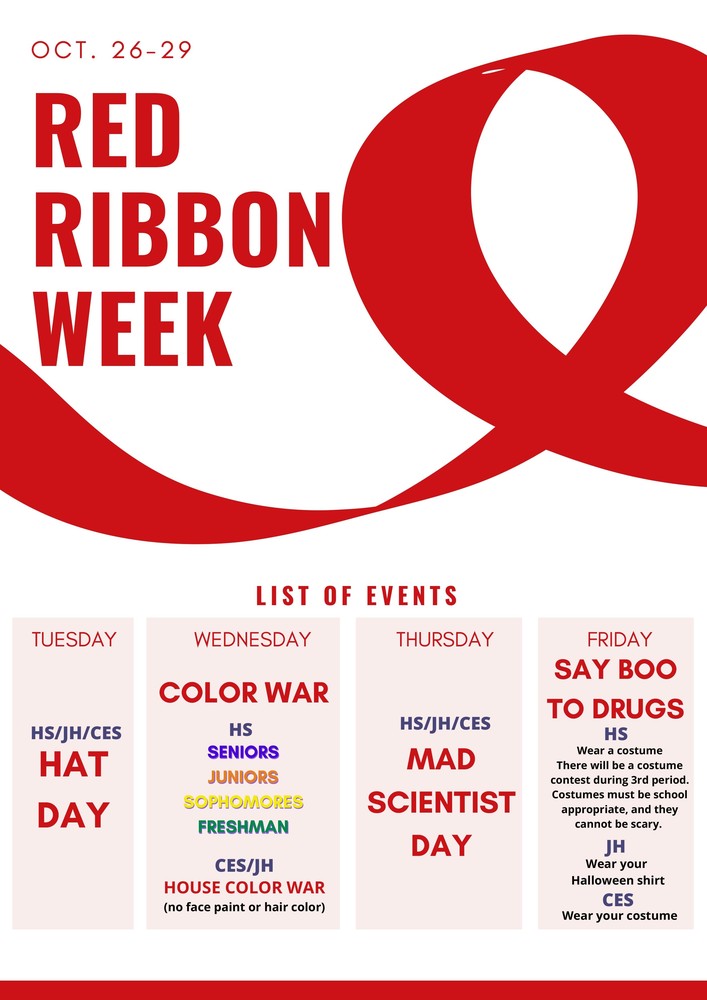 Red Ribbon Week Coahoma ISD