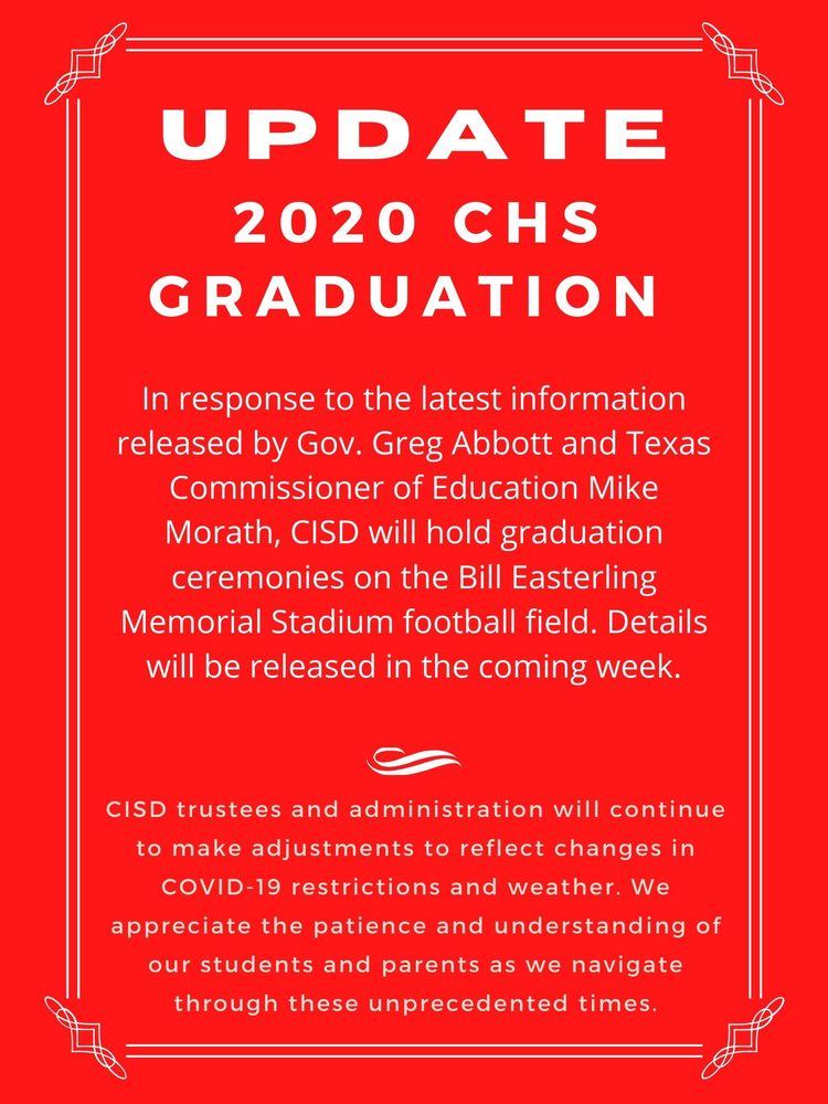 CHS Graduation UPDATE Coahoma ISD