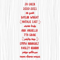 2020-2021 JH Cheerleading Squad Announced