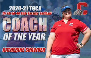 Shawver named TGCA 2020-21 1A-2A-3A-4A Softball Sub-Varsity Coach of the Year