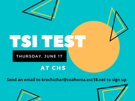 CHS to administer TSI test