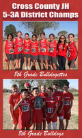 Both CJHS 8th Grade CC teams nab district titles