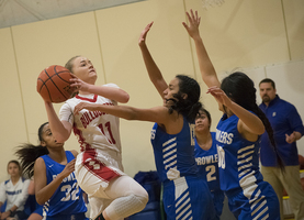 Bulldogettes split first day of Reagan Co. tourney