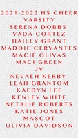 The 2021-2022 CHS cheerleaders