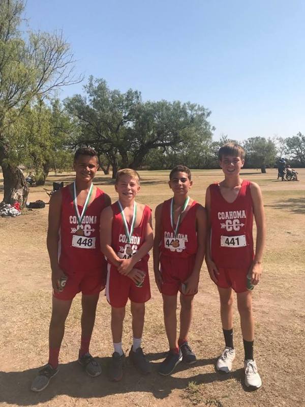 Coahoma cross country boys at meet